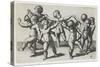 Two Cupids Leading Children in a Dance, C. 1517-1520-Marcantonio Raimondi-Stretched Canvas