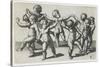 Two Cupids Leading Children in a Dance, C. 1517-1520-Marcantonio Raimondi-Stretched Canvas