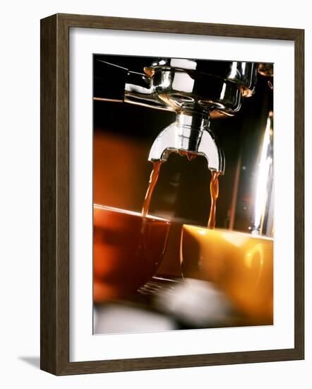 Two Cups Under a Coffee Machine-Ludger Rose-Framed Photographic Print