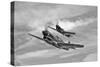 Two Curtiss P-40 Warhawks in Flight Near Nampa, Idaho-null-Stretched Canvas