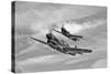 Two Curtiss P-40 Warhawks in Flight Near Nampa, Idaho-null-Stretched Canvas