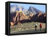 Two Cyclists, Red Rock Canyon National Conservation Area, Nevada, May 6, 2006-Jae C. Hong-Framed Stretched Canvas