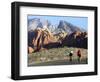 Two Cyclists, Red Rock Canyon National Conservation Area, Nevada, May 6, 2006-Jae C. Hong-Framed Photographic Print
