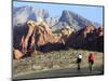 Two Cyclists, Red Rock Canyon National Conservation Area, Nevada, May 6, 2006-Jae C. Hong-Mounted Photographic Print