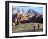 Two Cyclists Ride Along the 13-Mile-Long Scenic Drive-null-Framed Photographic Print