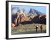 Two Cyclists Ride Along the 13-Mile-Long Scenic Drive-null-Framed Photographic Print