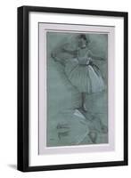 Two dancer studies-Edgar Degas-Framed Giclee Print