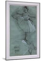 Two dancer studies-Edgar Degas-Mounted Giclee Print