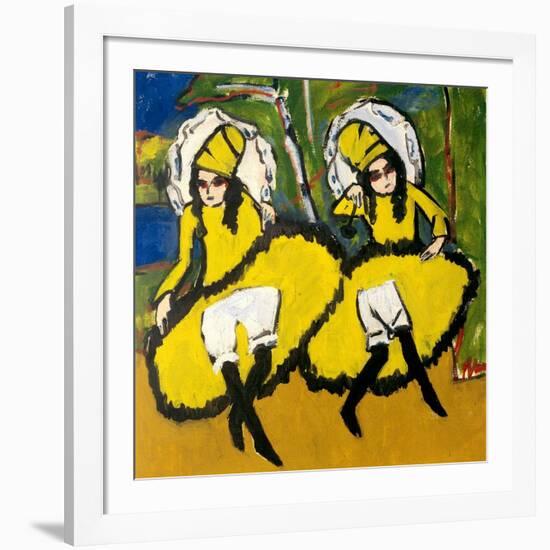 Two Dancers, 1910-1911-Ernst Ludwig Kirchner-Framed Giclee Print