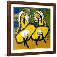 Two Dancers, 1910-1911-Ernst Ludwig Kirchner-Framed Giclee Print
