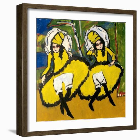 Two Dancers, 1910-1911-Ernst Ludwig Kirchner-Framed Giclee Print