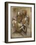 Two Dancers Adjusting their Shoulder Straps, C.1897-Edgar Degas-Framed Giclee Print