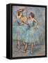 Two dancers. Around 1905. Pastel on cardboard.-Edgar Degas-Framed Stretched Canvas