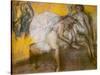 Two dancers at rest. Around 1910. Pastel-Edgar Degas-Stretched Canvas