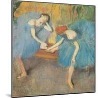 Two Dancers at Rest Or, Dancers in Blue, circa 1898-Edgar Degas-Mounted Giclee Print