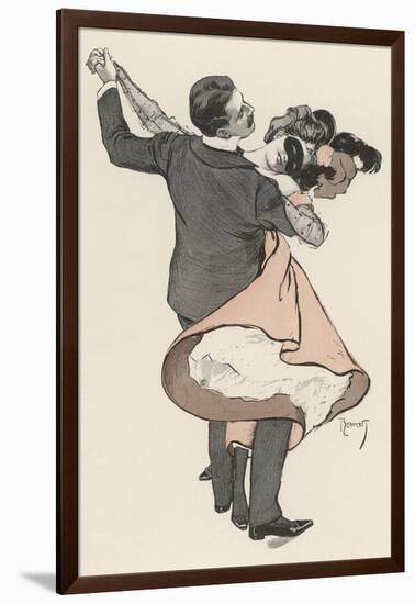 Two Dancers at the Munchen Carnival Abandon Themselves Uninhibitedly to the Delight of the Waltz-Ferdinand Von Reznicek-Framed Photographic Print