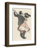 Two Dancers at the Munchen Carnival Abandon Themselves Uninhibitedly to the Delight of the Waltz-Ferdinand Von Reznicek-Framed Photographic Print