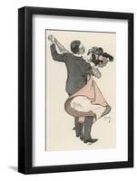 Two Dancers at the Munchen Carnival Abandon Themselves Uninhibitedly to the Delight of the Waltz-Ferdinand Von Reznicek-Framed Photographic Print