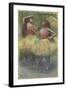 Two Dancers Before Going on Stage (Avant l'entree en scene). Ca. 1888-Edgar Degas-Framed Giclee Print