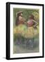 Two Dancers before Going on Stage; Avant L'Entree En Scene-Edgar Degas-Framed Giclee Print