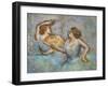 Two dancers (detail). Around 1905. Pastel on cardboard.-Edgar Degas-Framed Giclee Print