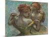 Two Dancers, Half-Length-Edgar Degas-Mounted Art Print