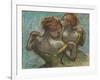 Two Dancers, Half-Length-Edgar Degas-Framed Art Print