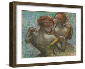 Two Dancers, Half-Length-Edgar Degas-Framed Art Print