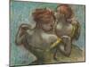 Two Dancers, Half-Length-Edgar Degas-Mounted Art Print