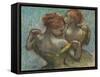 Two Dancers, Half-Length-Edgar Degas-Framed Stretched Canvas