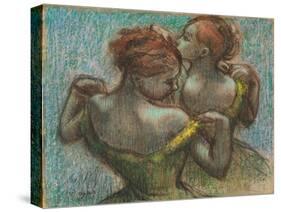 Two Dancers, Half-Length-Edgar Degas-Stretched Canvas