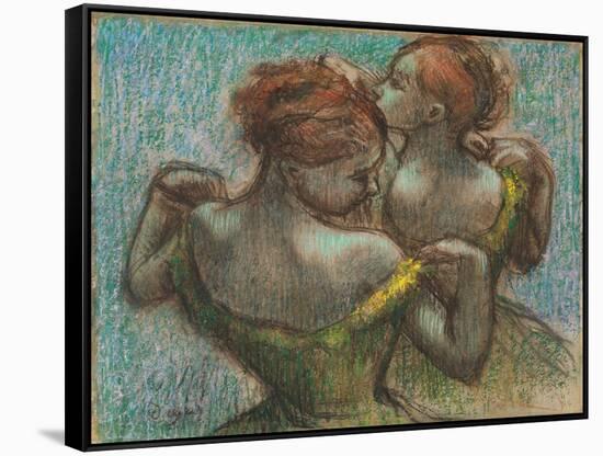 Two Dancers, Half-Length-Edgar Degas-Framed Stretched Canvas