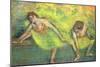 Two Dancers Relaxing-Edgar Degas-Mounted Giclee Print