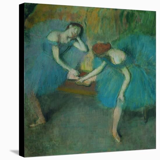 Two Dancers Resting, or Two Dancers in Blue, 1898-Edgar Degas-Stretched Canvas