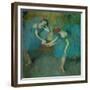 Two Dancers Resting, or Two Dancers in Blue, 1898-Edgar Degas-Framed Giclee Print