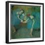 Two Dancers Resting, or Two Dancers in Blue, 1898-Edgar Degas-Framed Giclee Print