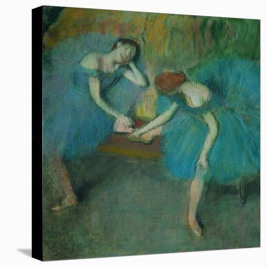 Two Dancers Resting, or Two Dancers in Blue, 1898-Edgar Degas-Stretched Canvas