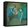 Two dancers resting, or two dancers in blue Pastel, 1898-Edgar Degas-Framed Stretched Canvas