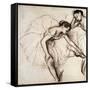 Two Dancers Resting-Edgar Degas-Framed Stretched Canvas