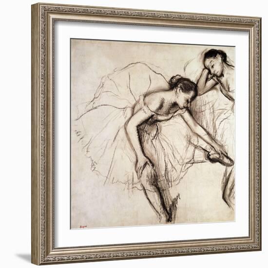 Two Dancers Resting-Edgar Degas-Framed Giclee Print