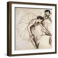 Two Dancers Resting-Edgar Degas-Framed Giclee Print