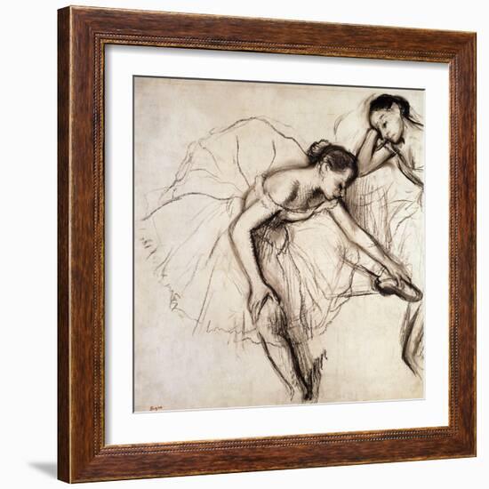 Two Dancers Resting-Edgar Degas-Framed Giclee Print