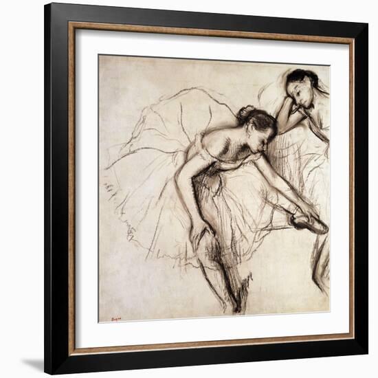 Two Dancers Resting-Edgar Degas-Framed Giclee Print