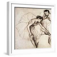 Two Dancers Resting-Edgar Degas-Framed Giclee Print