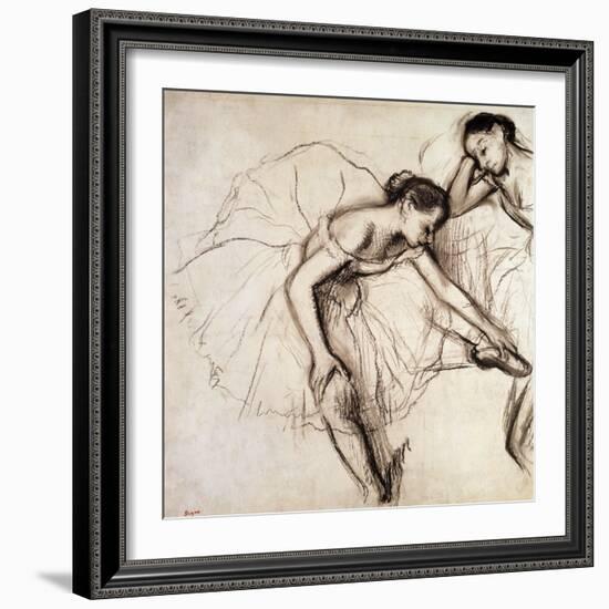 Two Dancers Resting-Edgar Degas-Framed Giclee Print