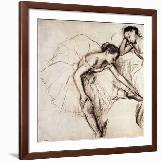 Two Dancers Resting-Edgar Degas-Framed Giclee Print