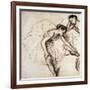 Two Dancers Resting-Edgar Degas-Framed Giclee Print