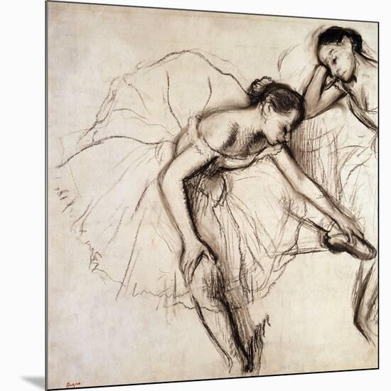 Two Dancers Resting-Edgar Degas-Mounted Giclee Print