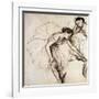 Two Dancers Resting-Edgar Degas-Framed Giclee Print