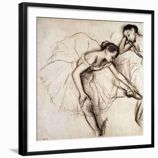 Two Dancers Resting-Edgar Degas-Framed Giclee Print